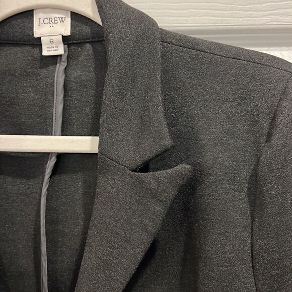 J.Crew women’s size 6 granite dark gray stretchy career blazer - Picture 7 of 15